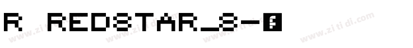 r redstar_8字体转换